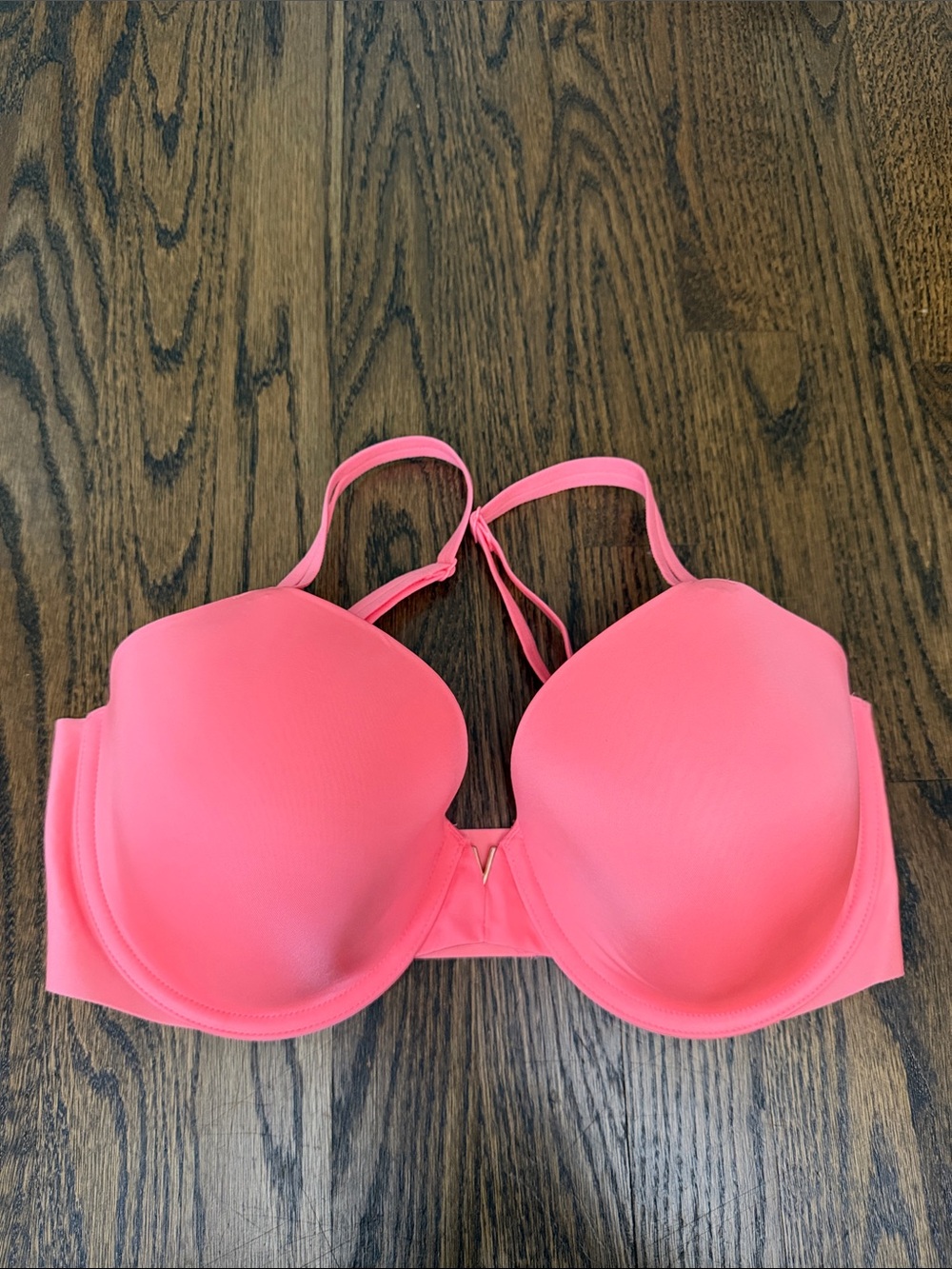 Victoria's Secret Coral Pink Lined Perfect Coverage Bra